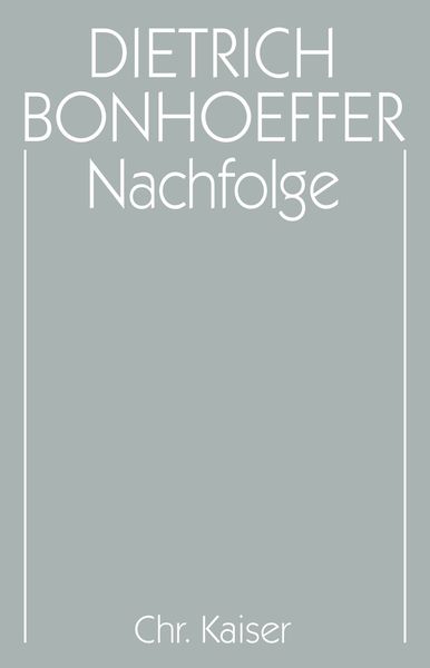 Produktbild: Dietrich Bonhoeffer Werke (DBW) / Nachfolge
