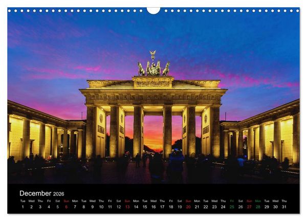 Produktbild: Sunsets of Berlin (Wall Calendar 2026 DIN A3 landscape), CALVENDO 12 Month Wall Calendar