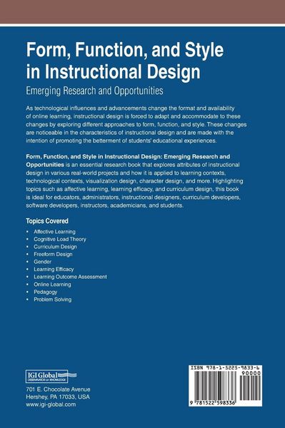 Produktbild: Form, Function, and Style in Instructional Design