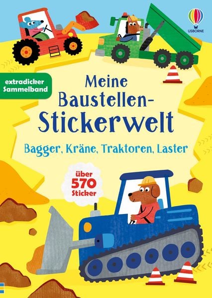 Produktbild: Meine Baustellen-Stickerwelt: Bagger, Kr&auml;ne, Traktoren, Laster