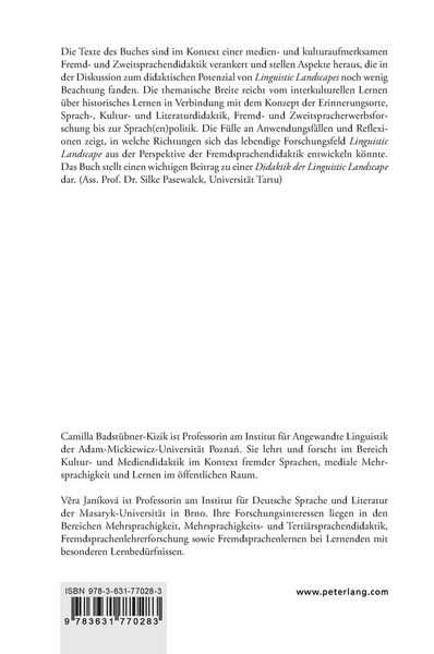 Produktbild: &laquo;Linguistic Landscape&raquo; und Fremdsprachendidaktik
