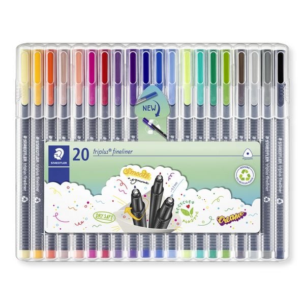 STAEDTLER triplus fineliner 334 Fineliner, 20er Set, 334 SB20