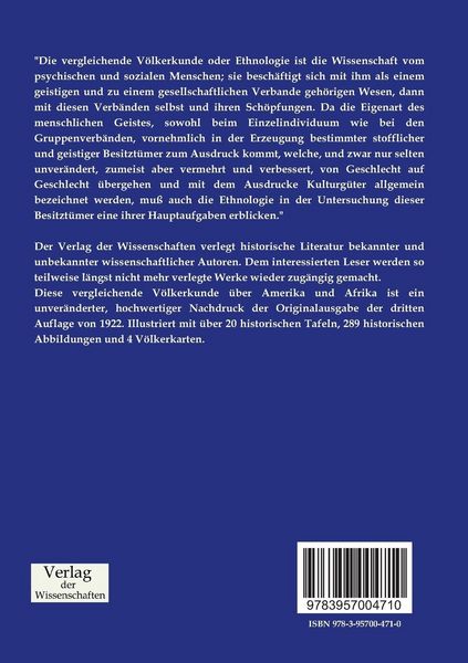 Produktbild: Vergleichende V&ouml;lkerkunde