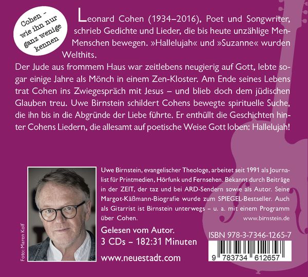 Produktbild: &raquo;Hallelujah&laquo;, Leonard Cohen!