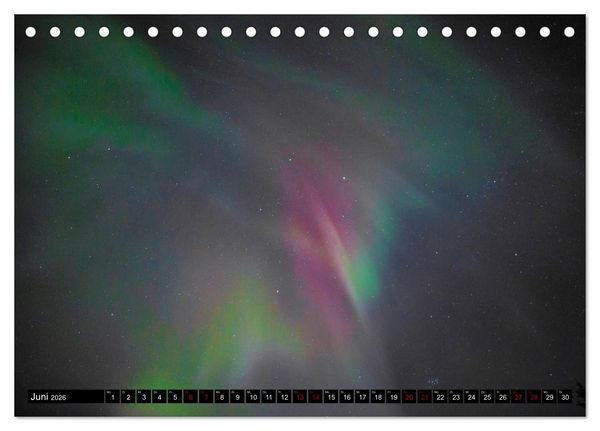 Produktbild: Aurora in Alaska (Tischkalender 2026 DIN A5 quer), CALVENDO Monatskalender