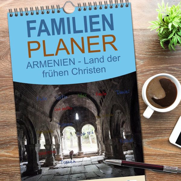Produktbild: Familienplaner 2026 - ARMENIEN - Land der fr&uuml;hen Christen mit 5 Spalten (Wandkalender, 21 x 45 cm) CALVENDO