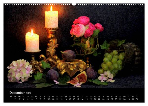 Produktbild: Neue alte Stillleben (hochwertiger Premium Wandkalender 2026 DIN A2 quer), Kunstdruck in Hochglanz