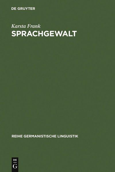 Produktbild: Sprachgewalt: Die sprachliche Reproduktion der Geschlechterhierarchie