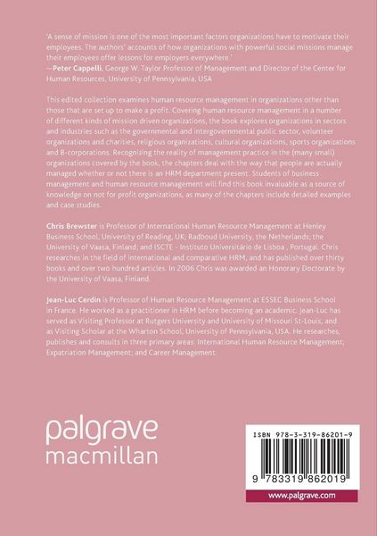 Produktbild: HRM in Mission Driven Organizations