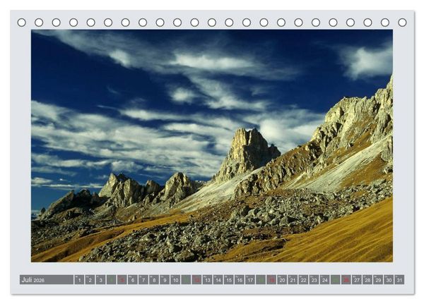 Produktbild: Wunder aus Fels - Die Dolomiten II (Tischkalender 2026 DIN A5 quer), CALVENDO Monatskalender