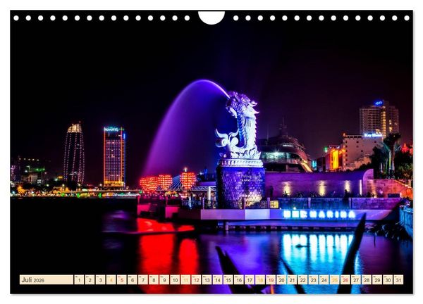 Produktbild: Metropolen der Welt - Skylines in der Nacht (Wandkalender 2026 DIN A4 quer), CALVENDO Monatskalender