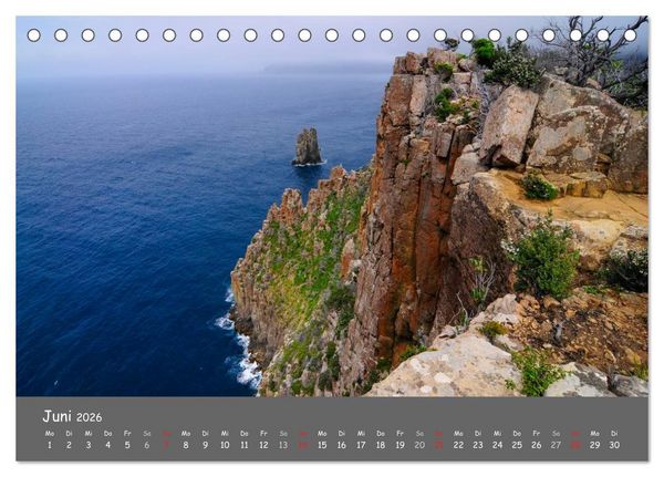 Produktbild: Naturlandschaften Tasmaniens (Tischkalender 2026 DIN A5 quer), CALVENDO Monatskalender