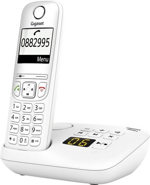 Produktbild: Gigaset A690A DECT/GAP Schnurloses Telefon analog Anrufbeantworter Wei&szlig;