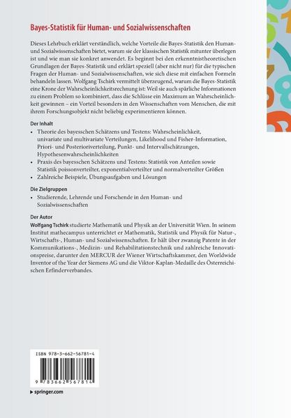 Produktbild: Bayes-Statistik f&uuml;r Human- und Sozialwissenschaften