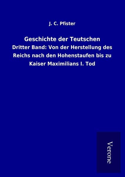 Produktbild: Geschichte der Teutschen
