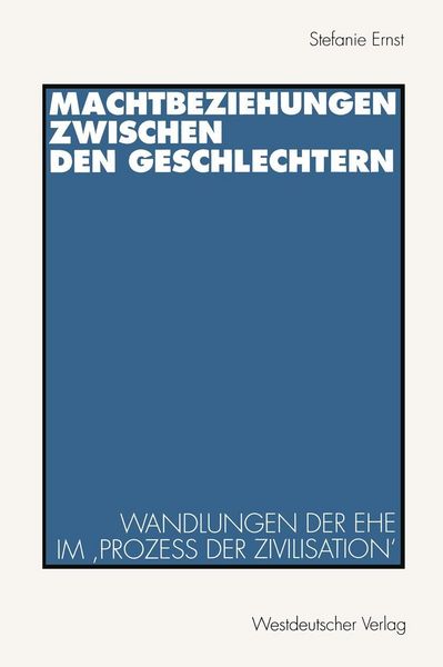 Produktbild: Machtbeziehungen zwischen den Geschlechtern