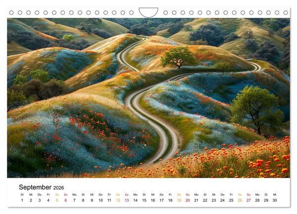 Produktbild: Stra&szlig;en und Wege (Wandkalender 2026 DIN A4 quer), CALVENDO Monatskalender