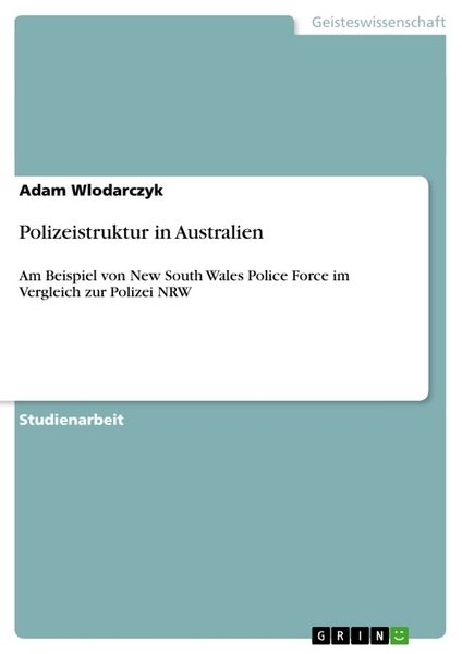 Produktbild: Polizeistruktur in Australien