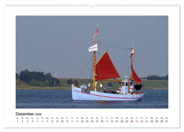Produktbild: Segelschiffe auf dem Limfjord (Wandkalender 2026 DIN A2 quer), CALVENDO Monatskalender
