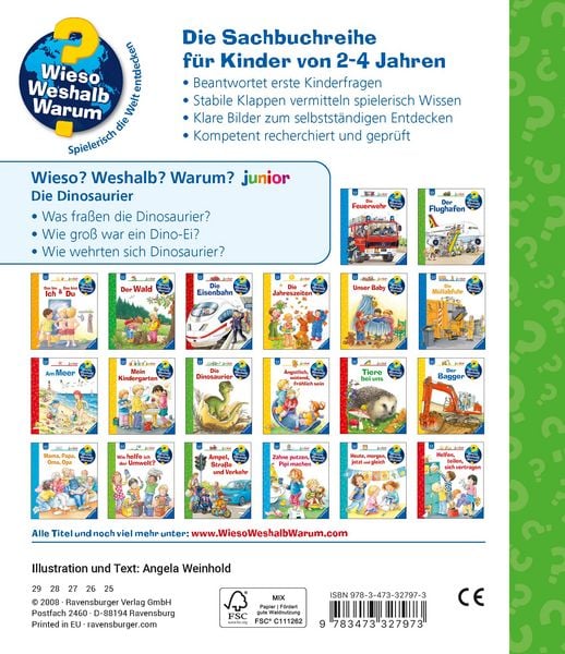 Produktbild: Die Dinosaurier / Wieso? Weshalb? Warum? Junior Bd. 25