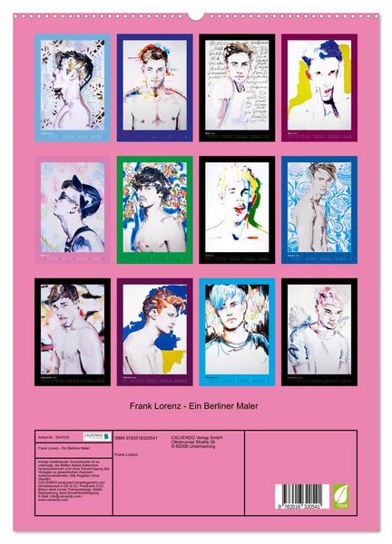 Produktbild: Frank Lorenz - Ein Berliner Maler (hochwertiger Premium Wandkalender 2026 DIN A2 hoch), Kunstdruck in Hochglanz