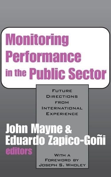 Produktbild: Monitoring Performance in the Public Sector