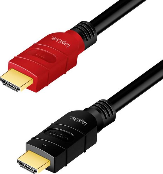 Produktbild: LogiLink HDMI AV Anschlusskabel [1x HDMI-Stecker - 1x HDMI-Stecker] 10m Schwarz