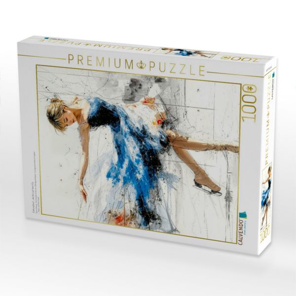 Produktbild: CALVENDO Puzzle Eiskunstlauf - die K&uuml;r auf dem Eis | 1000 Teile Lege-Gr&ouml;&szlig;e 64x48cm Foto-Puzzle f&uuml;r gl&uuml;ckliche Stunden