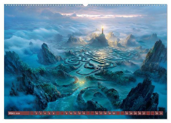 Produktbild: Die Kunst des Verirrens (Wandkalender 2026 DIN A2 quer), CALVENDO Monatskalender