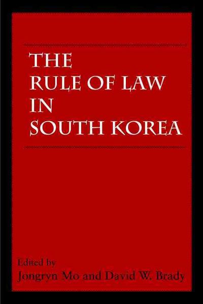 Produktbild: The Rule of Law in South Korea