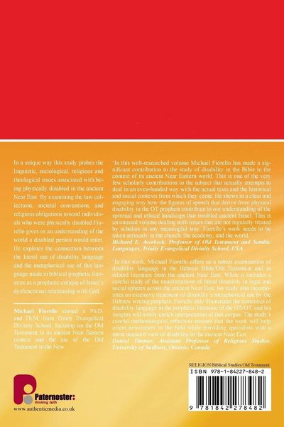 Produktbild: The Physically Disabled in Ancient Israel According to the Old Testament and Ancient Near Eastern Sources
