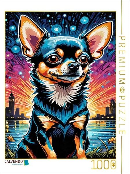 CALVENDO Puzzle Der stolze Chihuahua | 1000 Teile Lege-Größe 64x48cm Foto-Puzzle für glückliche Stunden