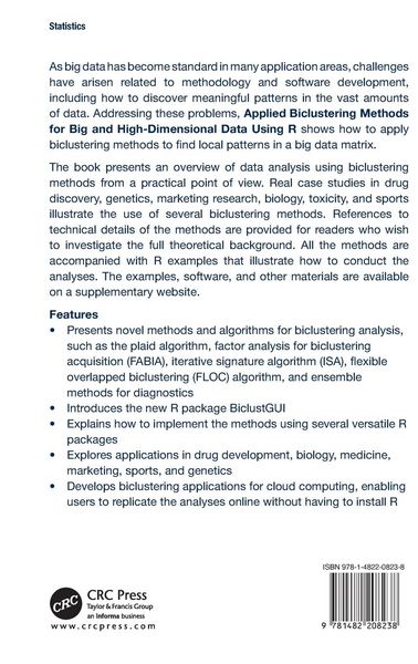 Produktbild: Applied Biclustering Methods for Big and High-Dimensional Data Using R