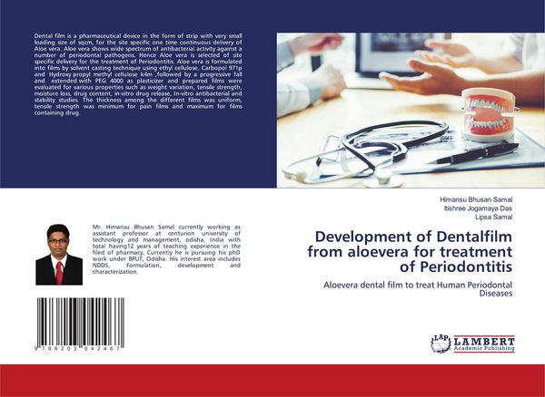 Produktbild: Development of Dentalfilm from aloevera for treatment of Periodontitis