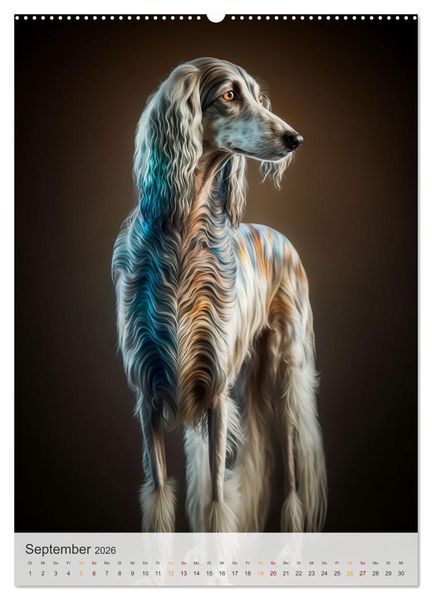Produktbild: Persischer Windhund (hochwertiger Premium Wandkalender 2026 DIN A2 hoch), Kunstdruck in Hochglanz