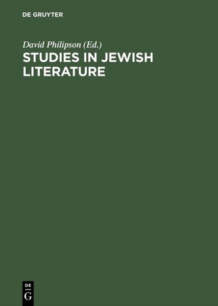 Produktbild: Studies in Jewish literature
