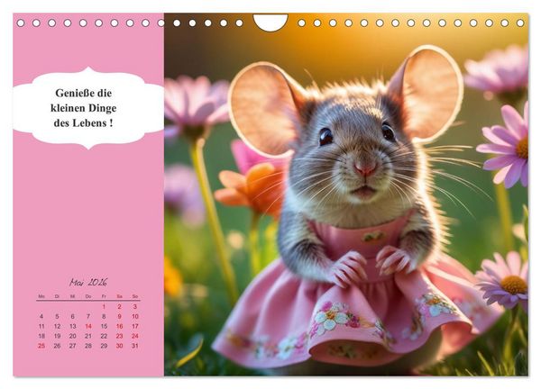 Produktbild: Tierische Herzensbrecher - Charmante Tiere mit ihren Botschaften (Wandkalender 2026 DIN A4 quer), CALVENDO Monatskalender