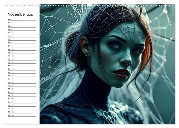 Produktbild: Geheimnisvolle Frauenportr&auml;ts (Wandkalender 2027 DIN A2 quer), CALVENDO Monatskalender