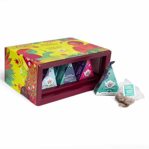 Produktbild: BIO Tee Geschenk "Thank You", Tee Kollektion, 3 Sorten, 12 kompostierbare Pyramiden-Beutel