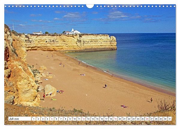 Produktbild: Portugal - Die Algarve vom Cabo de Sao Vicente bis Tavira (Wandkalender 2026 DIN A3 quer), CALVENDO Monatskalender