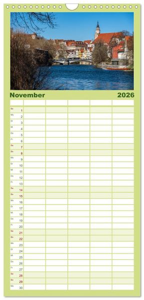 Produktbild: Familienplaner 2026 - T&uuml;bingen - Schw&auml;bische Perle am Neckar mit 5 Spalten (Wandkalender, 21 x 45 cm) CALVENDO