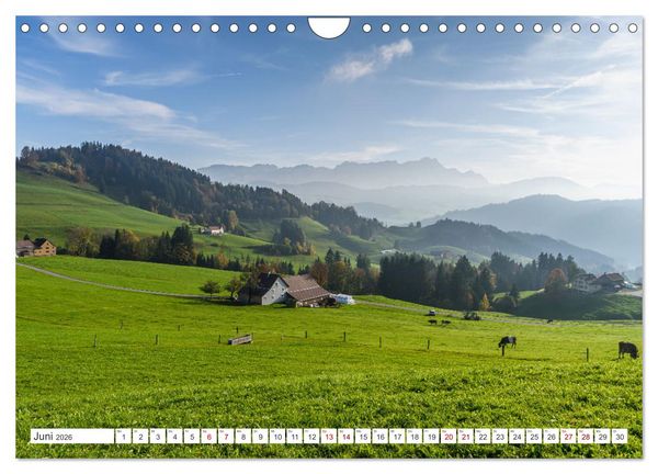 Produktbild: Appenzellerland (Wandkalender 2026 DIN A4 quer), CALVENDO Monatskalender