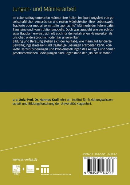 Produktbild: Jungen- und M&auml;nnerarbeit