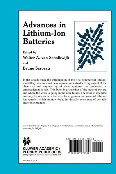Produktbild: Advances in Lithium-Ion Batteries