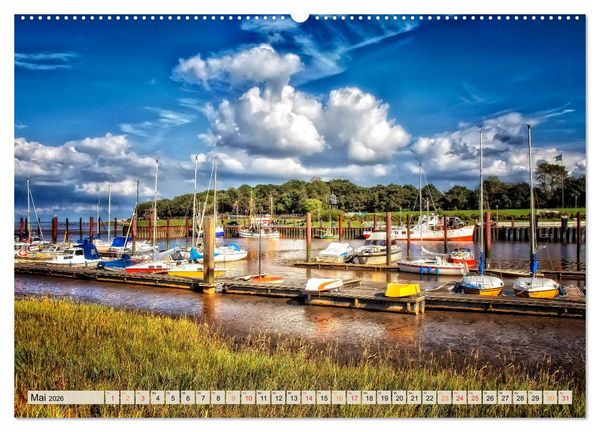 Produktbild: Friesland - Nordseebad Dangast (Wandkalender 2026 DIN A2 quer), CALVENDO Monatskalender