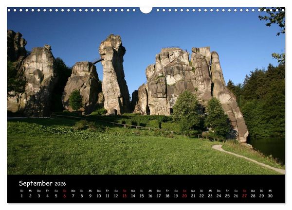 Produktbild: Die Externsteine (Wandkalender 2026 DIN A3 quer), CALVENDO Monatskalender