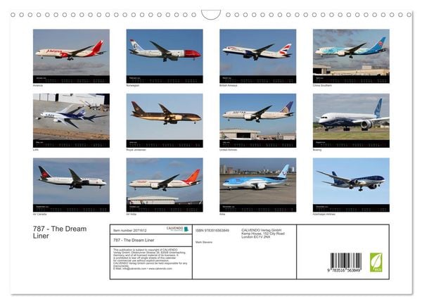Produktbild: 787 - The Dream Liner (Wall Calendar 2026 DIN A3 landscape), CALVENDO 12 Month Wall Calendar
