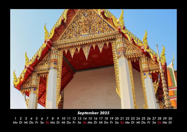 Produktbild: Tempel 2025 Fotokalender DIN A3