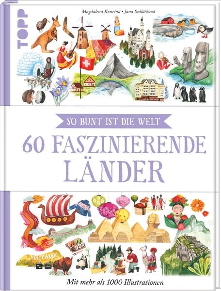 60 faszinierende Länder, Gebundene Ausgabe von Jana Sedláčková, Frechverlag GmbH, 9783735853592