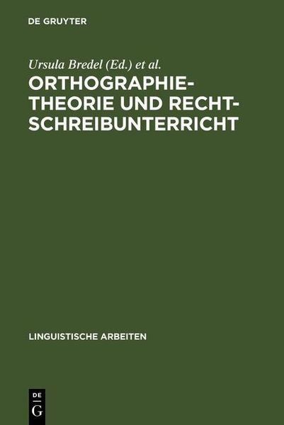 Produktbild: Orthographietheorie und Rechtschreibunterricht